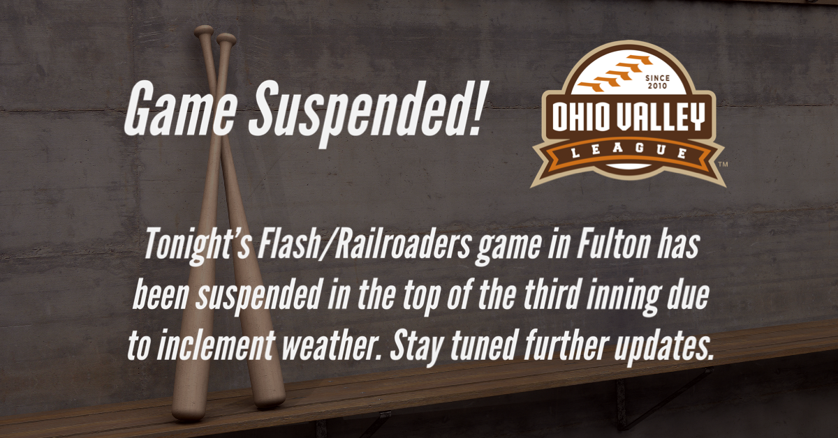 Flash at Railroaders Suspended Due to Weather